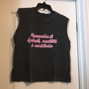 NWT Nasty Gal vintage look graphic muscle tee